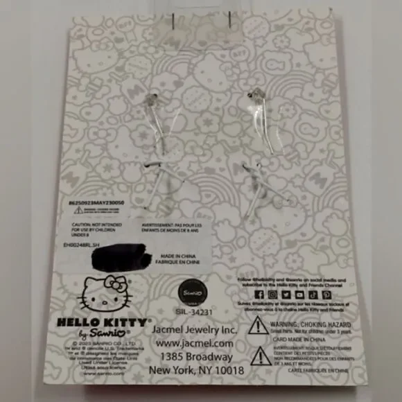 Hello Kitty Sanrio Pink Bow  Dangle Earrings Jewelry Kids Girls My Melody Cat - Picture 6 of 8